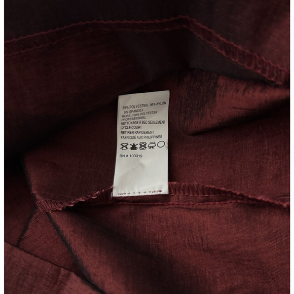 DJ Jaz Dress‎ Womens 4 Red Black Iridescent Ruched Bodycon Mini Elegant Romantic - Picture 9 of 10